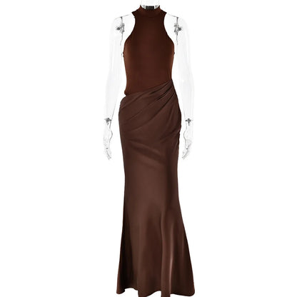 Danielle Satin Maxi Dress