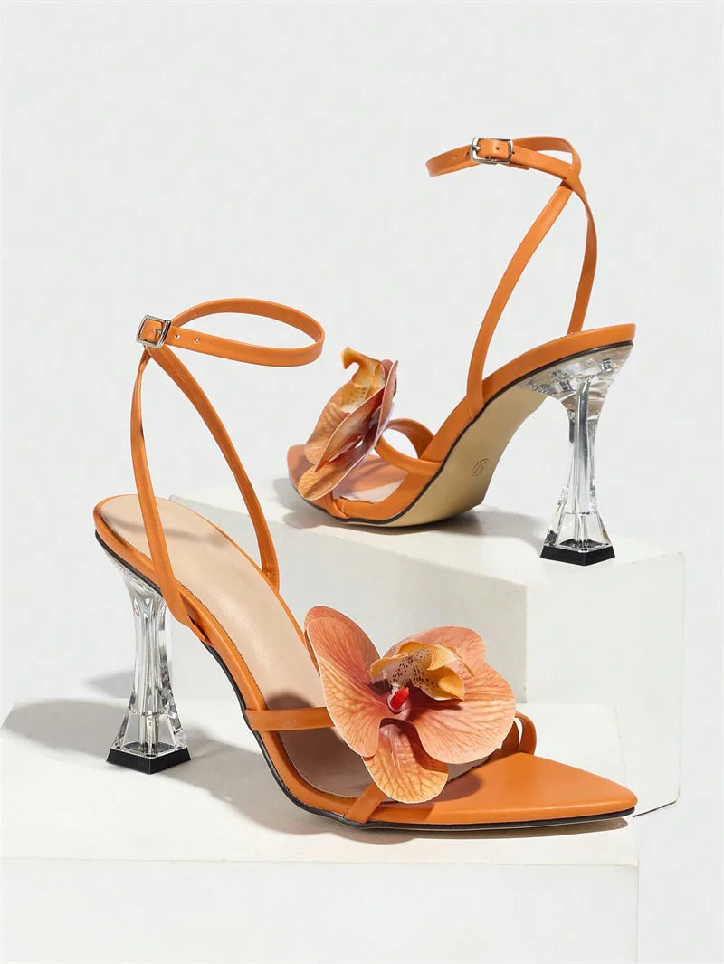 Orchid Flowers Heels