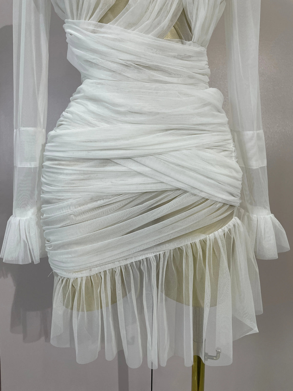 Lexina Ruffle Mini Dress