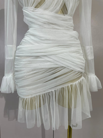Lexina Ruffle Mini Dress