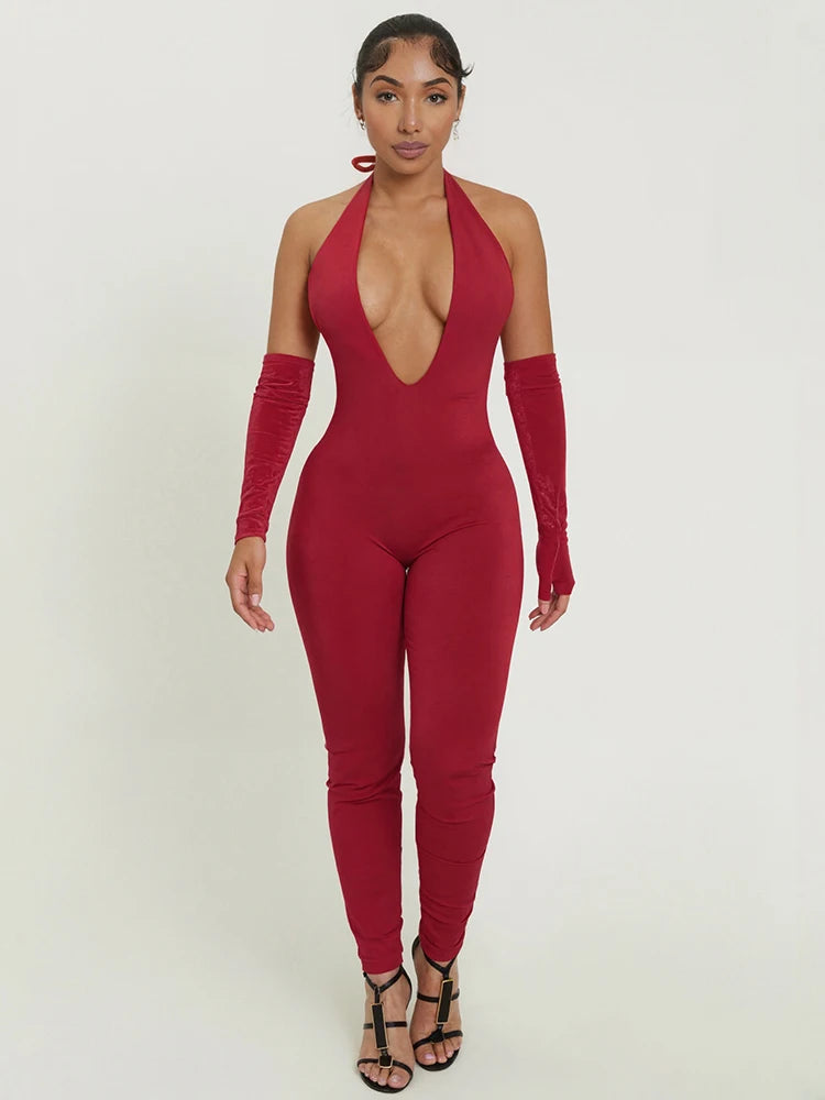 Shelli V-Neck Jumpsuit