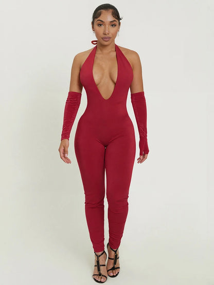 Shelli V-Neck Jumpsuit