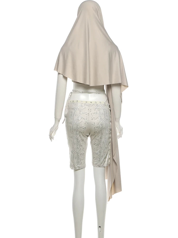 Chic Hooded Crop Set