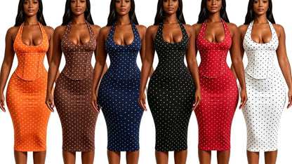 Polka Dot Corset Dress