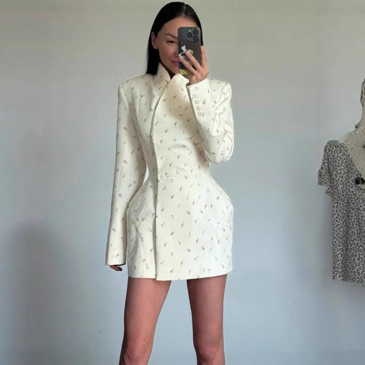 Floral Blazer Dress