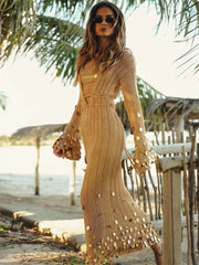 Amara Sequin Knit Maxi Dress