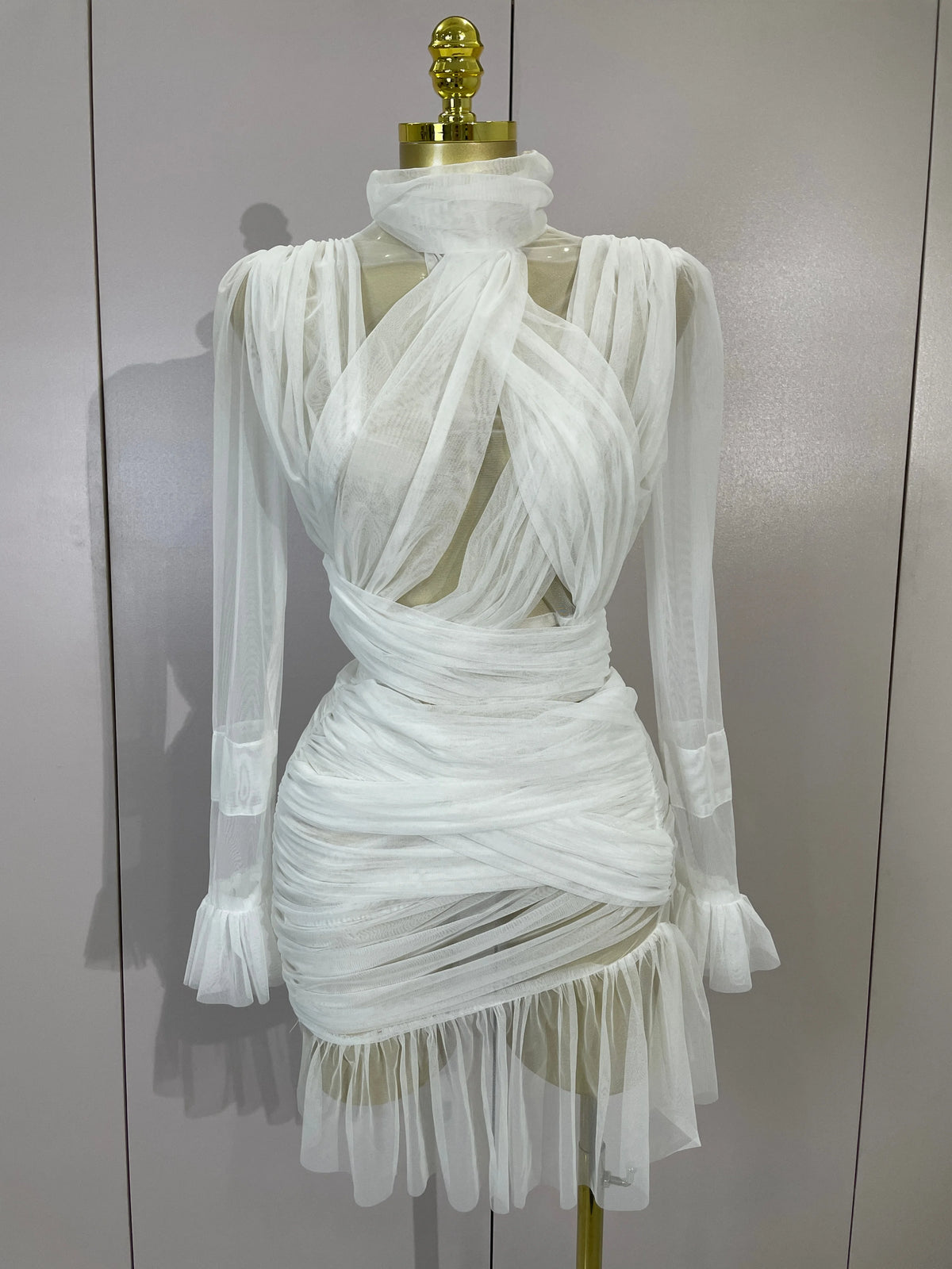 Lexina Ruffle Mini Dress