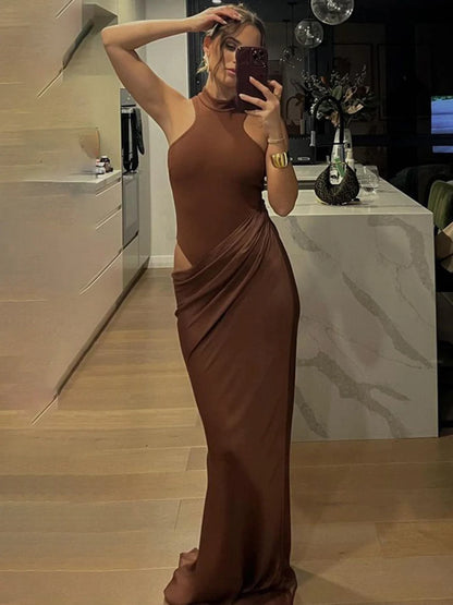 Kassi Turtleneck Maxi Dress