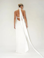 Pearl Backless Maxi Dress
