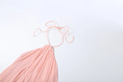 Asymmetrical Hem Backless Dress