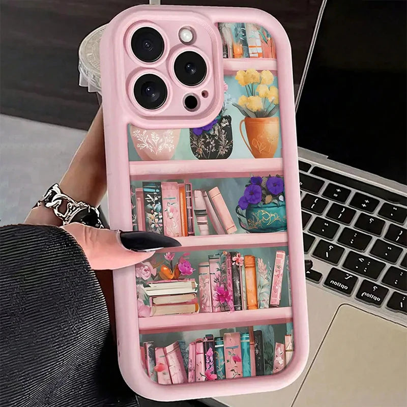 Pink Shockproof Paintbook iPhone Case