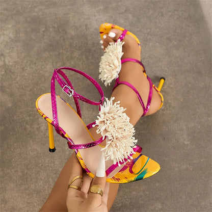 Coral High Heels
