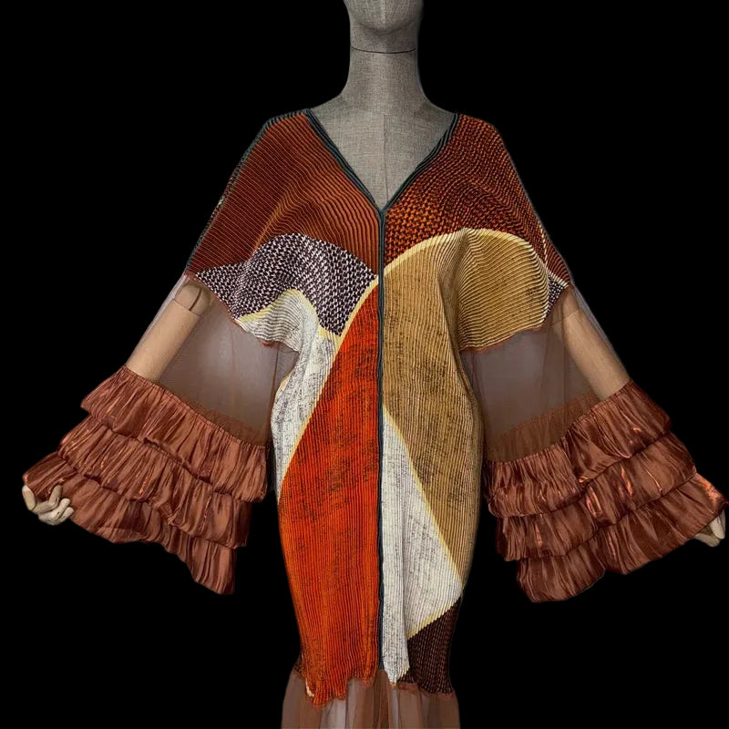 Ona Kaftan Pleated Dress