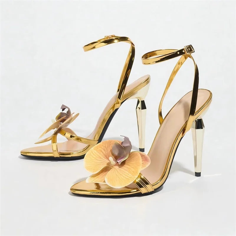 Orchid Flowers Heels