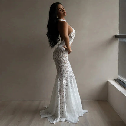Floral Lace Maxi Dress