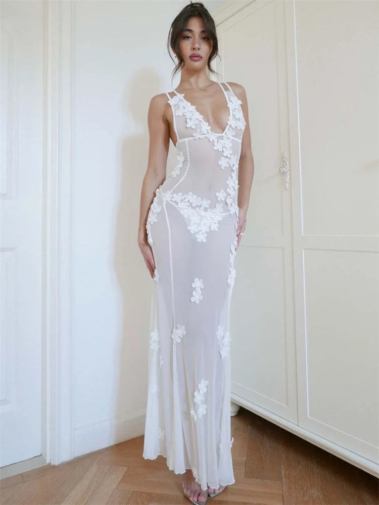 Florantina Mesh Maxi Dress