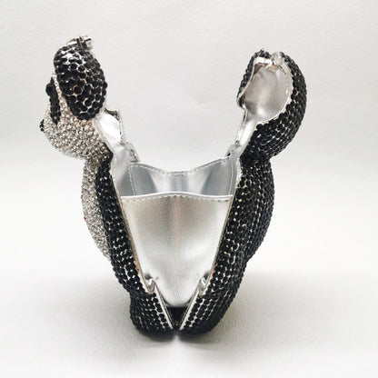 Mini Bear Diamond Clutch Bag