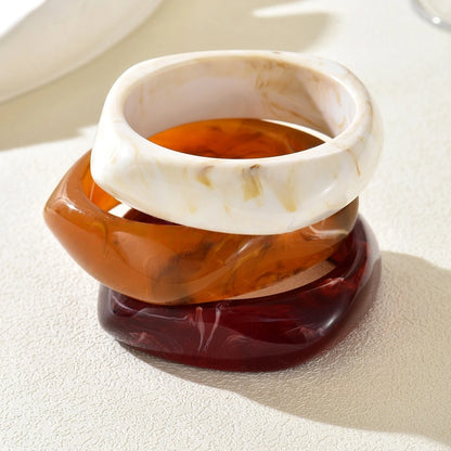 3Pcs Acrylic Chunky Bracelet