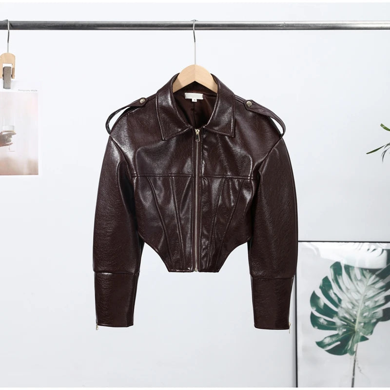 Vintage Leather Biker Jacket