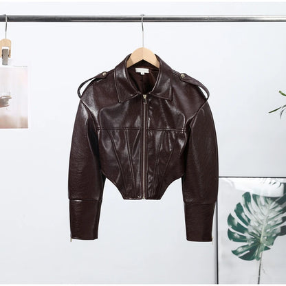 Vintage Leather Biker Jacket