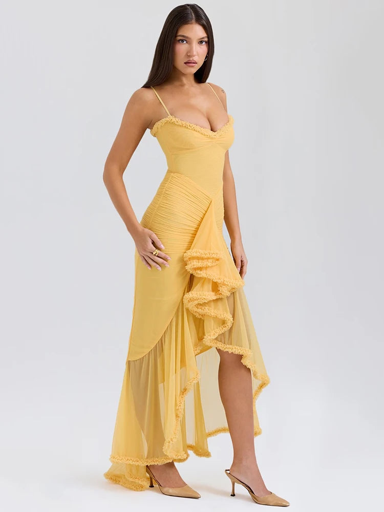 Radiant Ruffled Maxi Dress