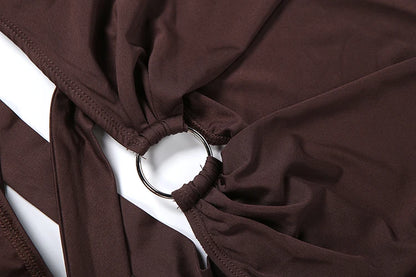 Puff Sleeve Ruched Skirt Set