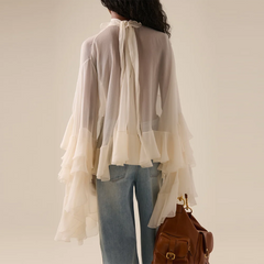 Nina Ruffle Loose Blouse