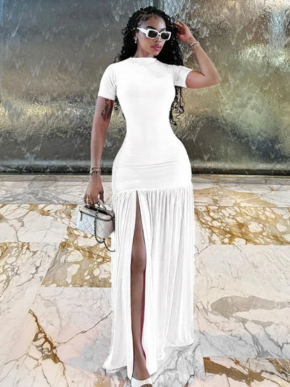Yvana Ruffle Maxi Dress