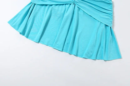 Blue Bodycon Mini Dress