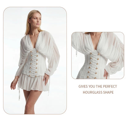 Nessa Chiffon Corset Mini Dress