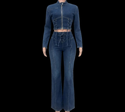 Matilda Flare Denim Set