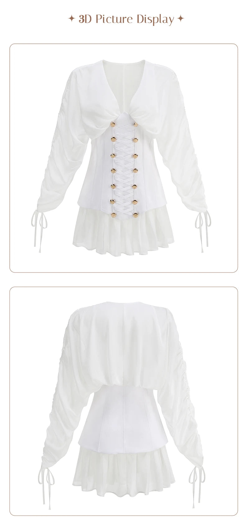 Nessa Chiffon Corset Mini Dress