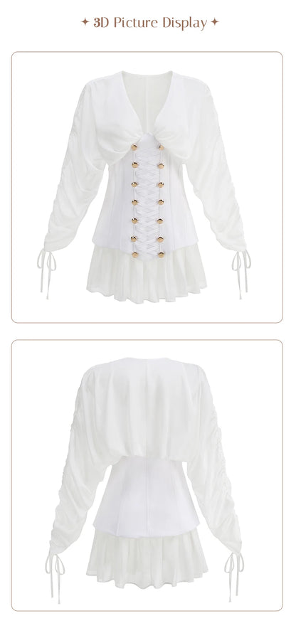 Nessa Chiffon Corset Mini Dress