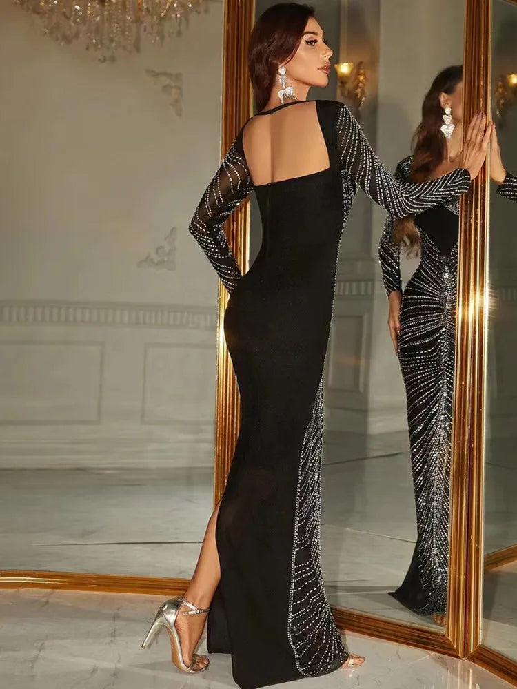 Luxury Diamond Elegant Dress