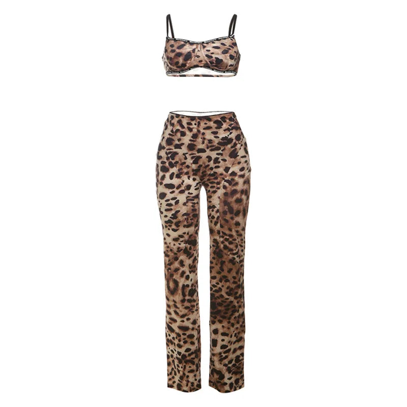 A Movement Leopard Trouser Set