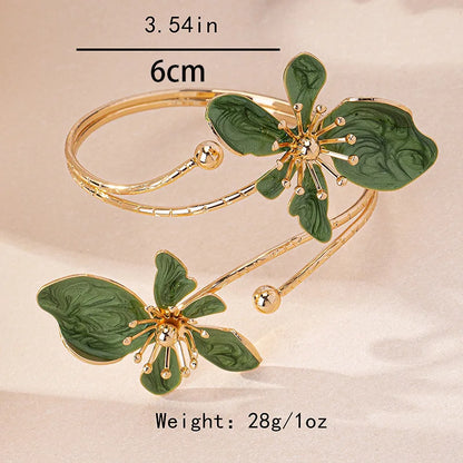 Flower Arm Cuff Bracelet
