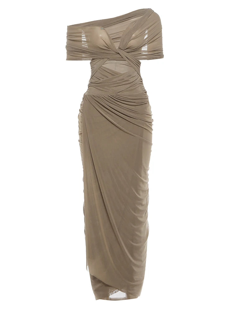 Lourdie Ruched Maxi Dress