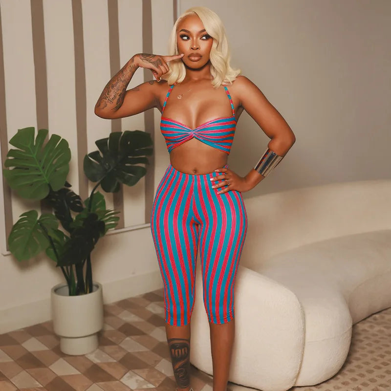 Wanda Striped Set
