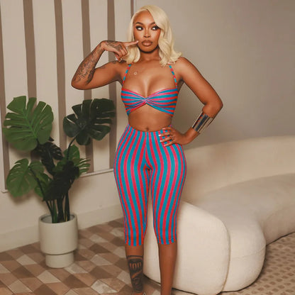 Wanda Striped Set