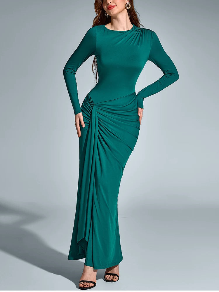 Iris Ruched Maxi Dress