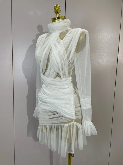 Lexina Ruffle Mini Dress