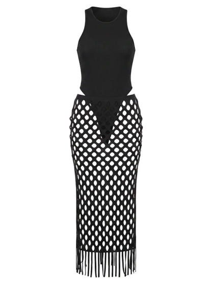 Lilithia Tassel Skirt Set