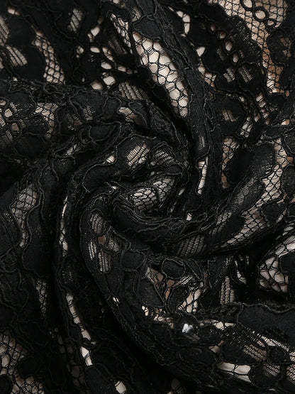 Floral Lace Bodycon Maxi Dress