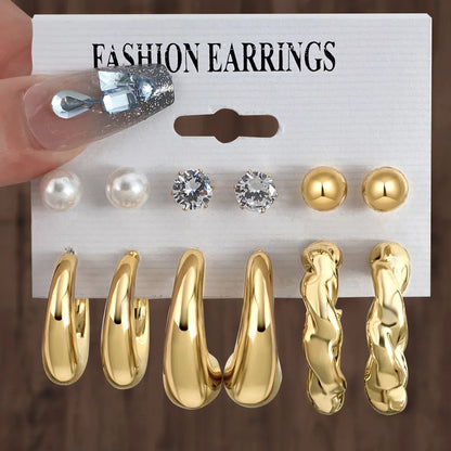 12Pcs Vintage Earrings Set