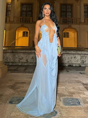 Nina Ruched Maxi Dress