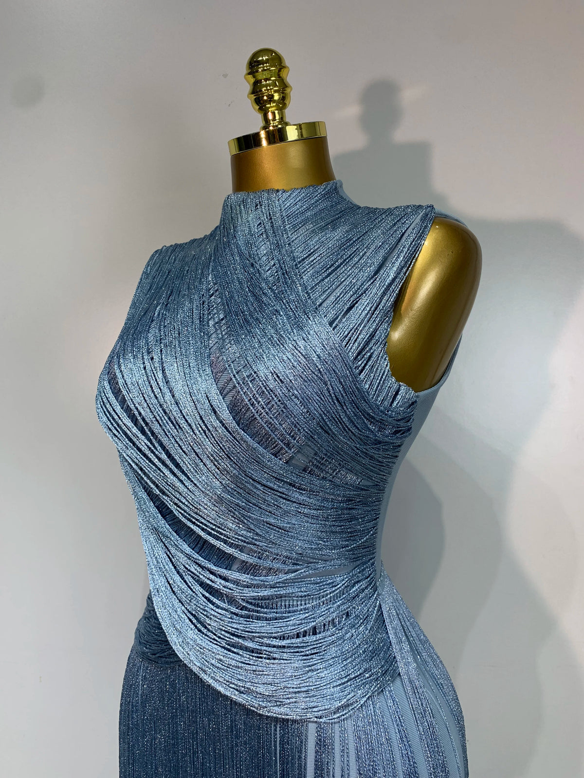 Izabella Tassel Bandage Maxi Dress