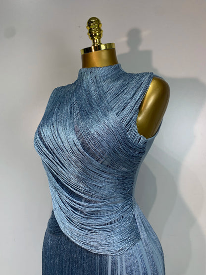 Izabella Tassel Bandage Maxi Dress