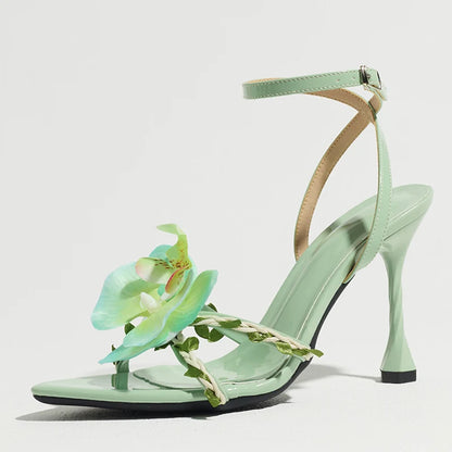 Leaf Vine Floral Heels