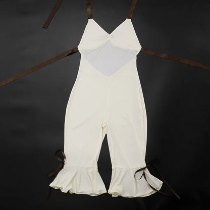 Bowknot Backless Jumpsuit