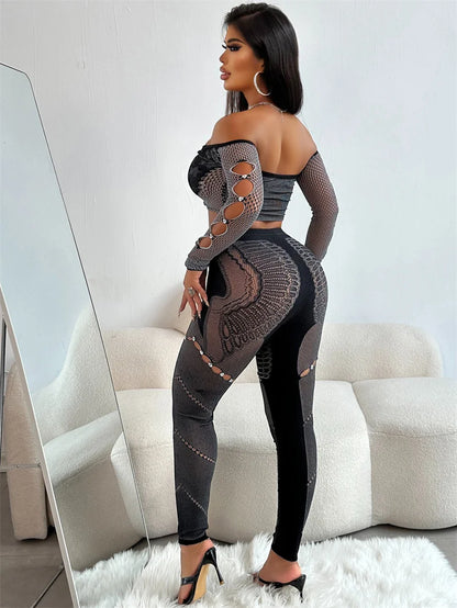 Tysha Off Shoulder Leggings Set